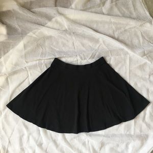 Black mini skirt